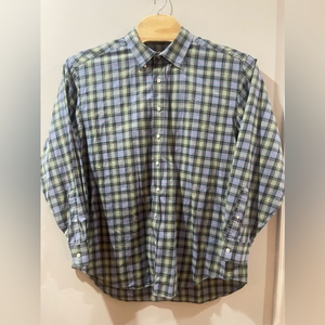 Vineyard Vines Long Sleeve Green Gray And Pink Button Up XL‎